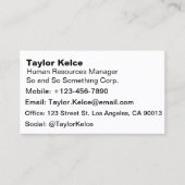 I ❤️ Love HR - HR Afdeling/Personeel - Visitekaartje (Voorkant)