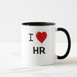 I Love HR - I Heart HR Humor Mok