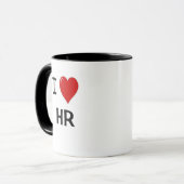 I Love HR - I Heart HR Humor Mok (Voorkant links)