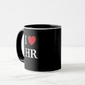 I Love HR I Heart HR Quote Human Resources Gift Mok (Voorkant links)