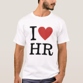 I ❤️ Love HR (voor medewerkers)  T-shirt (Voorkant)
