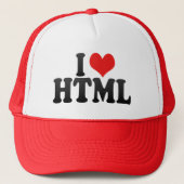 I Love HTML Trucker Pet (Voorkant)