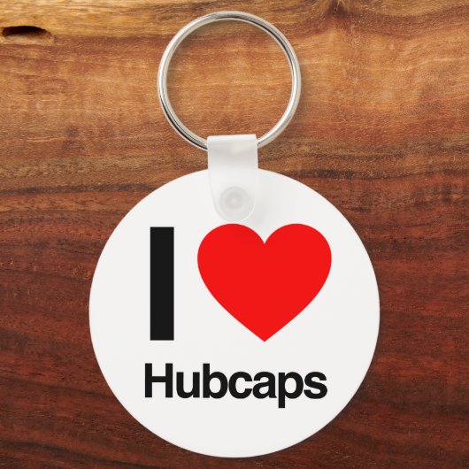 i love hubcaps sleutelhanger (Voorkant)