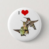 I Love Hummingbird button (Voorkant)