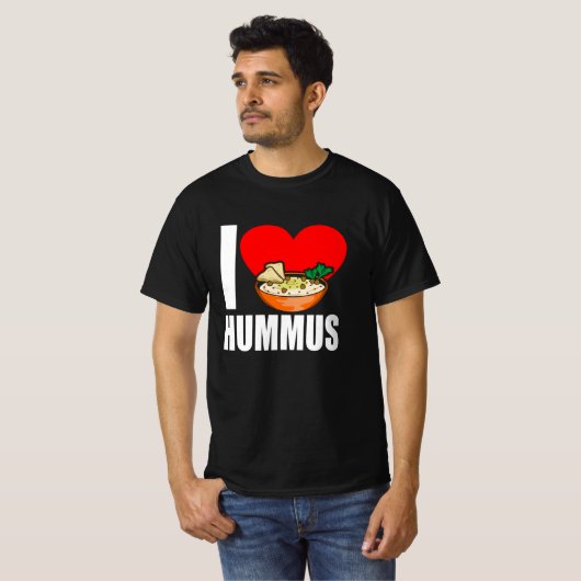 I Love Hummus T-shirt (Voorkant volledig)