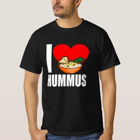 I Love Hummus T-shirt (Voorkant)
