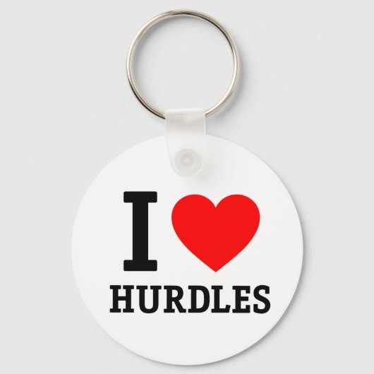 I Love Hurdles Sleutelhanger (Voorkant)