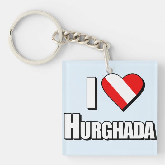 I Love Hurghada Diving Sleutelhanger (Voorkant)