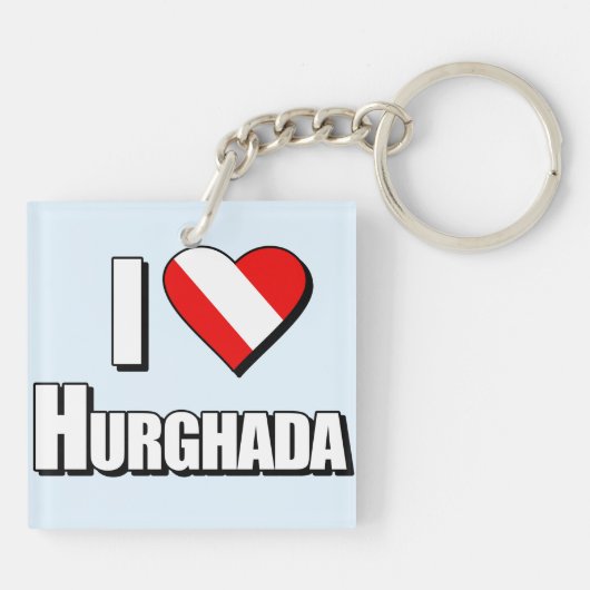 I Love Hurghada Diving Sleutelhanger (Achterkant)