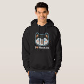 I Love Huskies Hoodie (Voorkant volledig)
