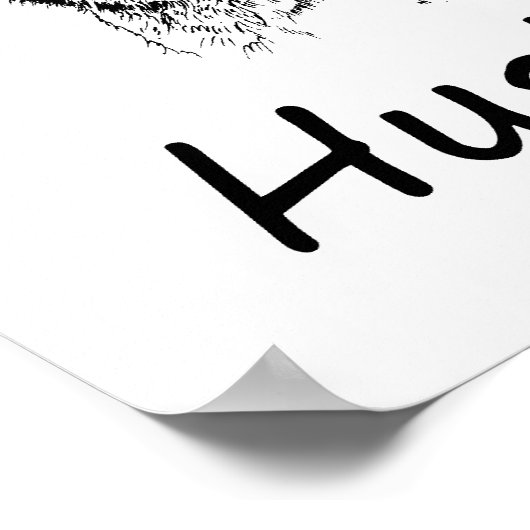 I Love Huskies Poster (Hoek)