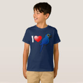 I Love Hyacinth Macaws T-shirt (Voorkant volledig)