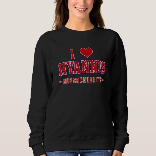 I Love Hyannis Massachusetts Trui (Voorkant)