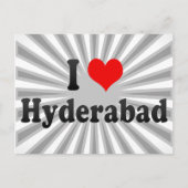 I Love Hyderabad, India Briefkaart (Voorkant)