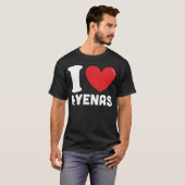 I Love Hyenas T-shirt (Voorkant volledig)