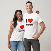 i love hyphens t-shirt (Unisex)