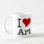 I Love (I Heart) Art Koffiemok (Links)