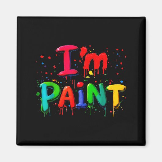 I Love I Like To Finger Paint Couple I'm Paint Val Magneet (Voorkant)