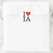 I ❤️ Love IA Interne Audit Personeel CUSTOM Ronde Sticker (Tas)