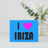 I Love Ibiza briefkaart (Staand voorkant)