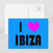 I Love Ibiza briefkaart (Voorkant / Achterkant)