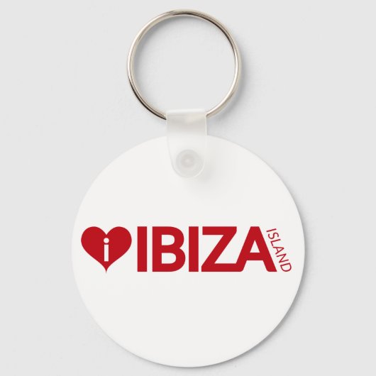 I Love Ibiza Island Original Authentic souvenirs. Sleutelhanger (Voorkant)