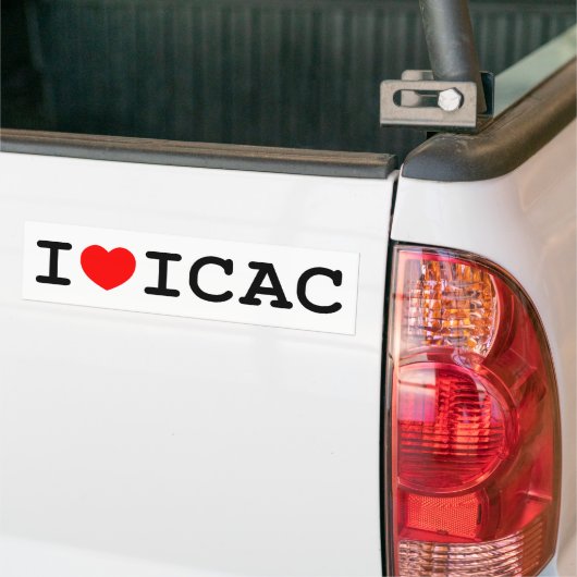 I Love ICAC Bumpersticker (Op Truck)