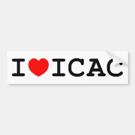 I Love ICAC Bumpersticker