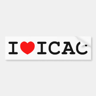 I Love ICAC Bumpersticker