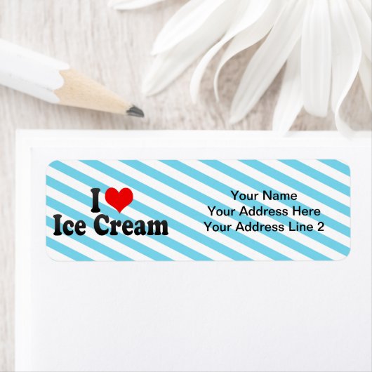 I Love Ice Cream Etiket (Insitu)