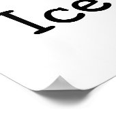 I Love Ice Cream Poster (Hoek)