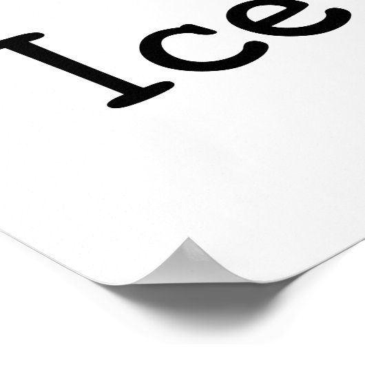 I Love Ice Cream Poster (Hoek)