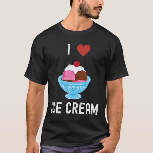 I Love Ice Cream T-shirt (Voorkant)