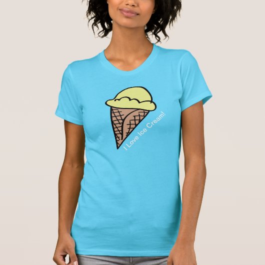 I Love Ice Cream T-shirt (Voorkant)