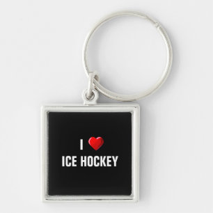 I Love Ice Hockey Sleutelhanger