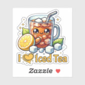 I Love Iced Tea Sticker (Vel)