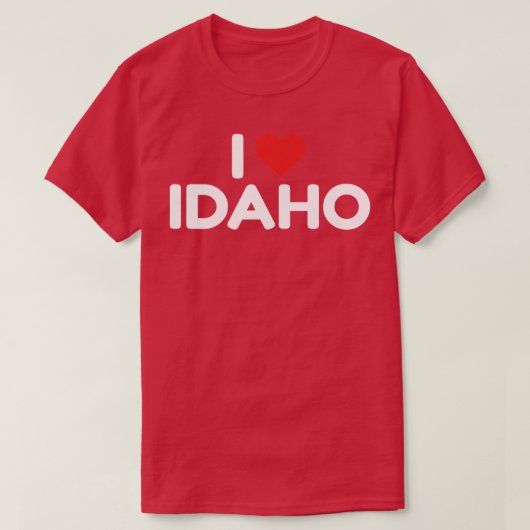 I Love Idaho 2 T-shirt (Design voorkant)