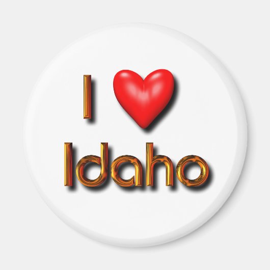 I Love Idaho Magneet (Voorkant)