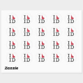 I Love Idaho Ronde Sticker (Vel)