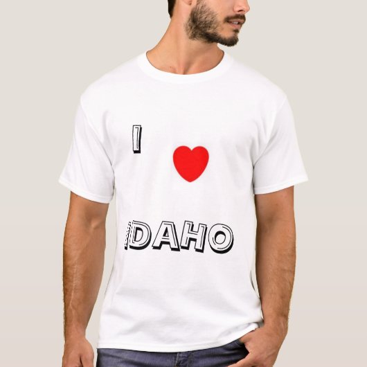 I Love Idaho T-shirt (Voorkant)