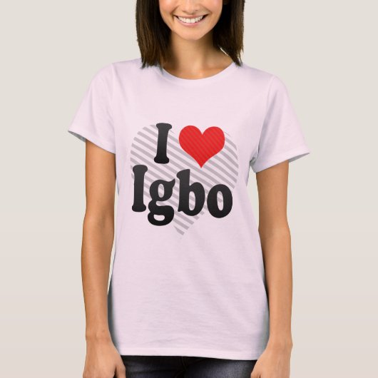 I Love Igbo T-shirt (Voorkant)
