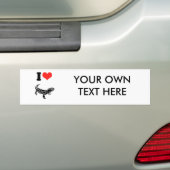 I Love Iguanas Bumpersticker (Op auto)