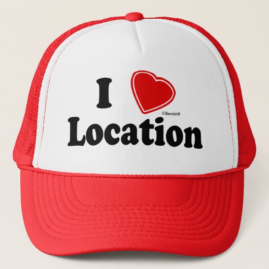 I Love II Trucker Pet (Voorkant)