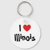 I Love Illinois Sleutelhanger (Voorkant)