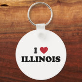 I Love Illinois Sleutelhanger (Voorkant)