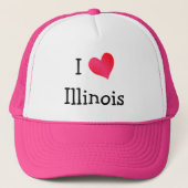 I Love Illinois Trucker Pet (Voorkant)