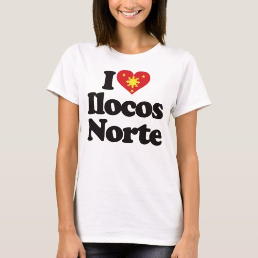 I Love Ilocos Norte T-shirt (Voorkant)
