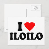 I Love Iloilo Briefkaart (Voorkant / Achterkant)