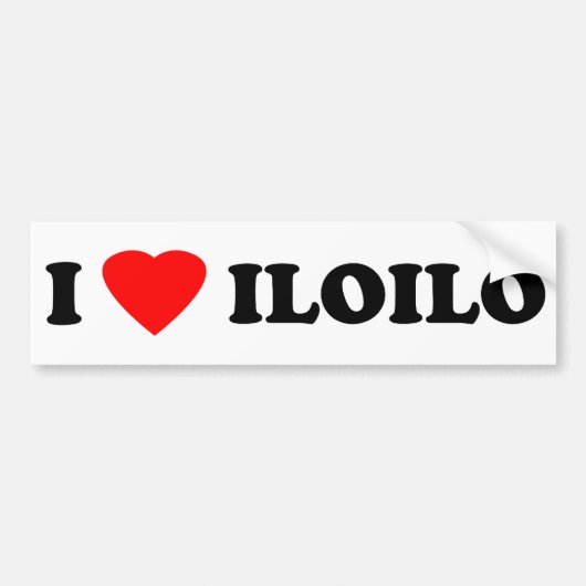 I Love Iloilo Bumpersticker (Voorkant)