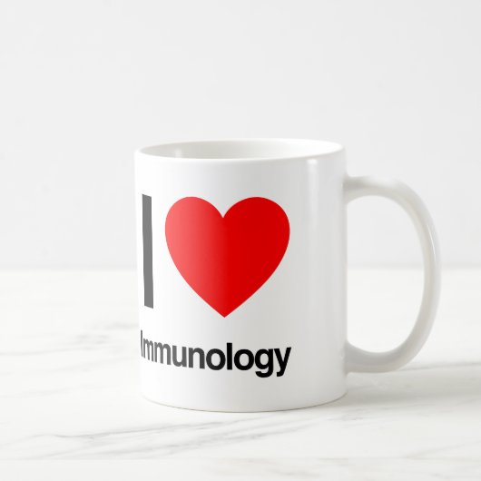 i love immunology koffiemok (Rechts)